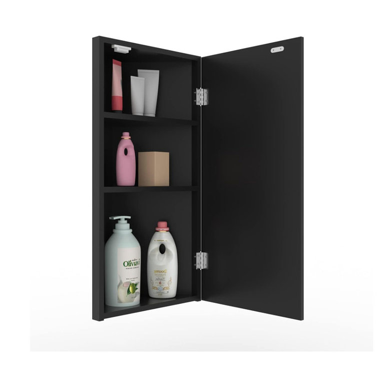 Ebern Designs 24" Bathroom Corner Medicine W/Mirror, Single